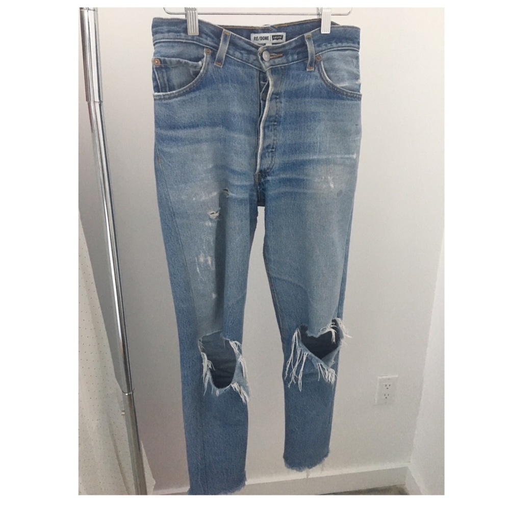 Re/ Done High Rise Destruction Denim